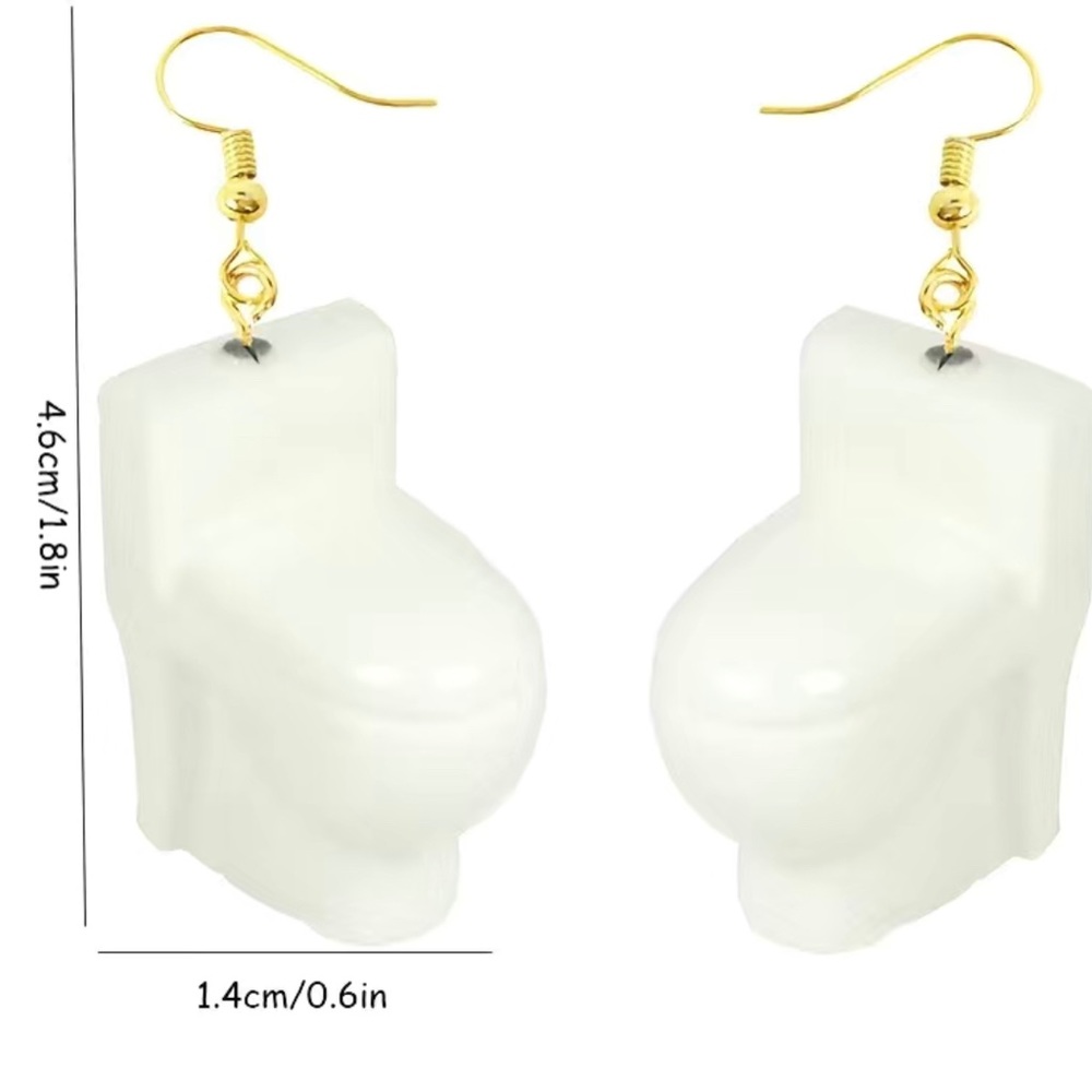 Toilet Earrings